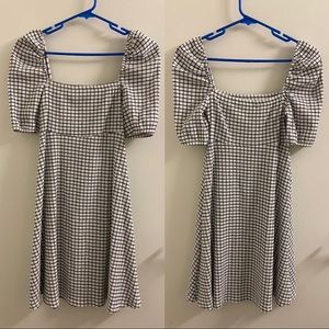 Zara square neck mini dress